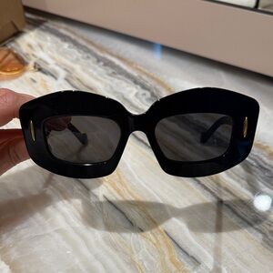 Classic Black Oversized Square Women's Sunglasses